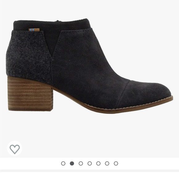 Toms grey suede ankle boots size 8 - Picture 9 of 12